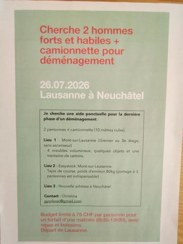 See add in French. Thank you.
Veuillez consulter l'annonce en français. Merci.